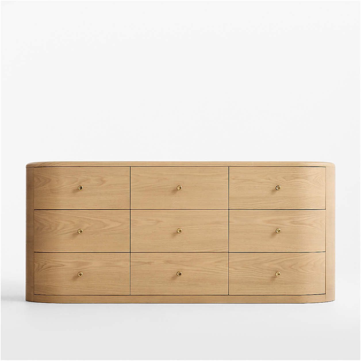 Anneli 62" Natural Oak Wood 6-Drawer Dresser | Crate & Barrel | Crate & Barrel