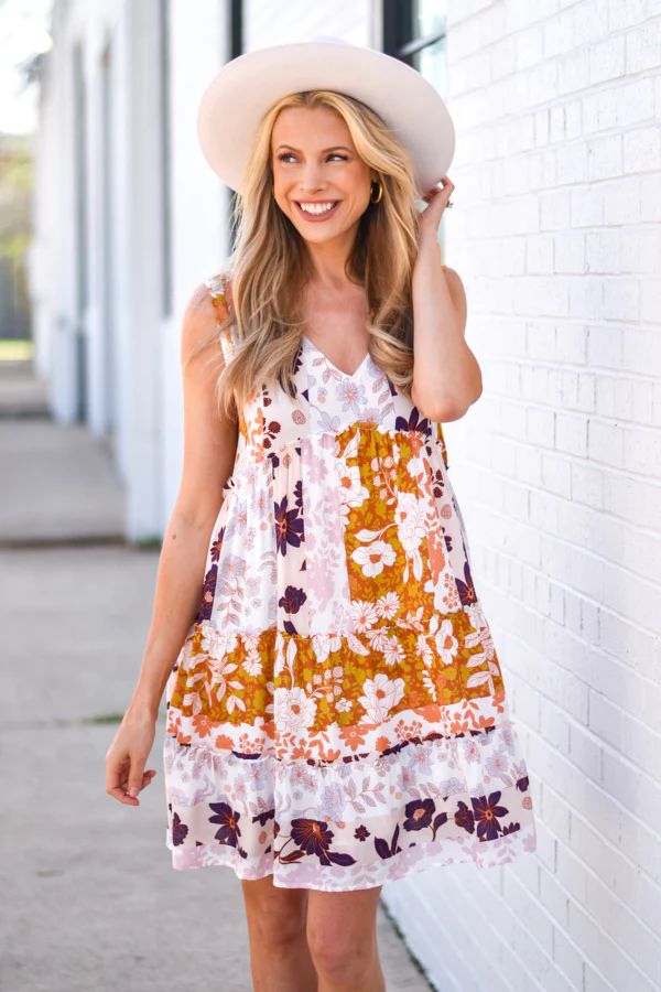 Keep On Blooming Dress - Multi Floral | The Impeccable Pig