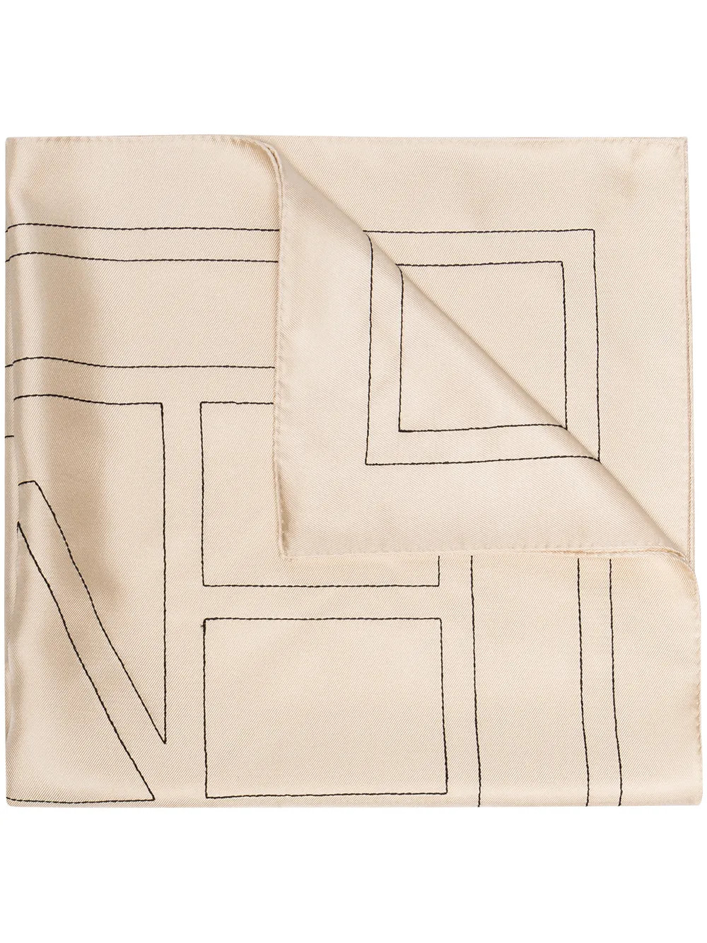 TOTEME Sjaal Met Monogramprint - Farfetch | Farfetch Global