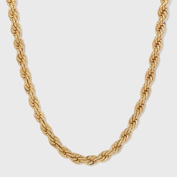 Gold Twisted Chain Necklace - A New Day&#8482; Gold | Target