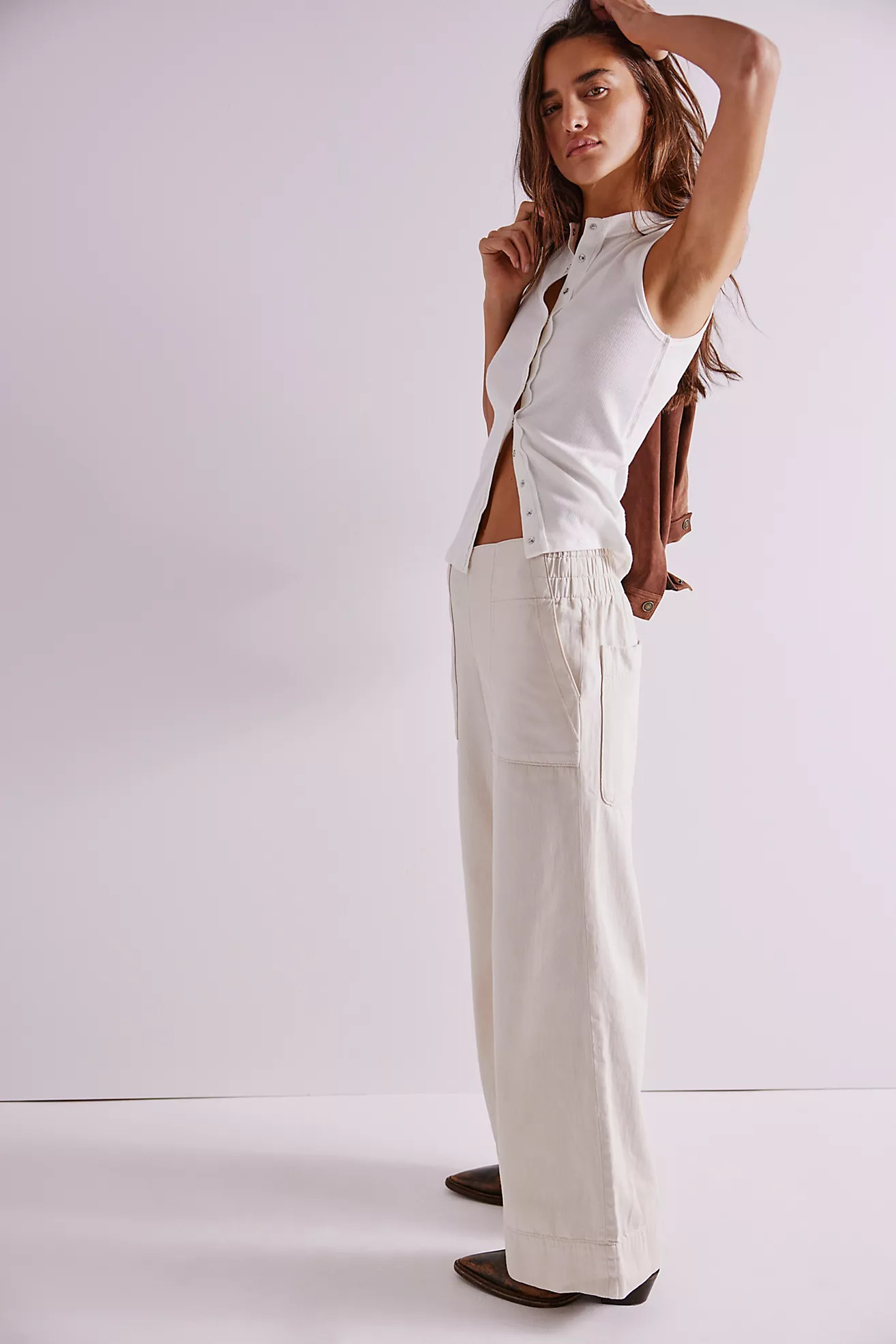 We The Free Breezy Denim Pull-On Jeans | Free People (Global - UK&FR Excluded)