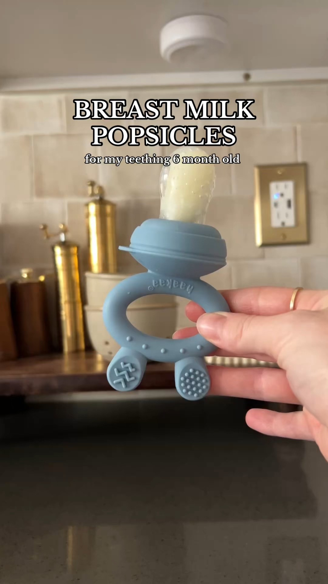 My 6 month old is teething and he loves these breast milk popsicles for some relief! 

#LTKBaby