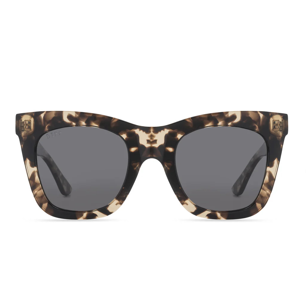 KAIA - ESPRESSO TORTOISE + GREY + POLARIZED SUNGLASSES | DIFF Eyewear