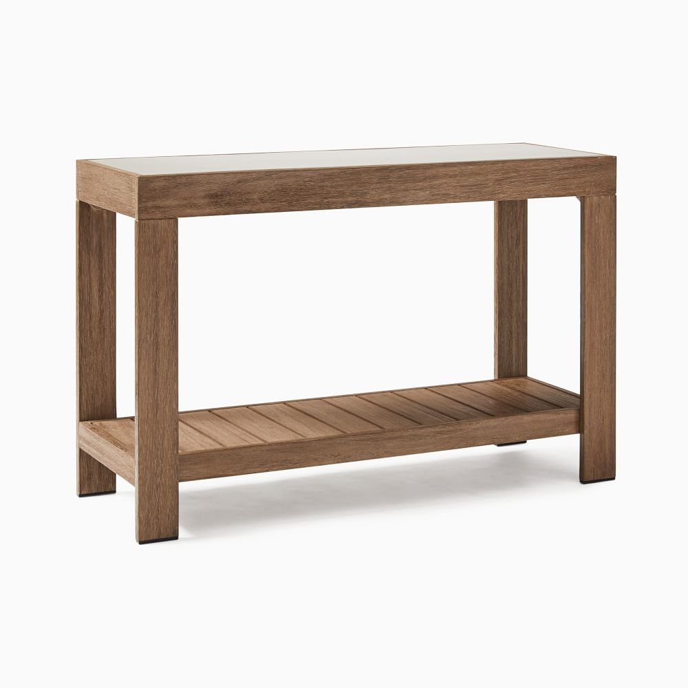 Portside Outdoor Console - Wood/Concrete | West Elm (US)
