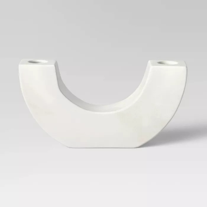 Marble U Shaped Candleholder - Threshold™ | Target