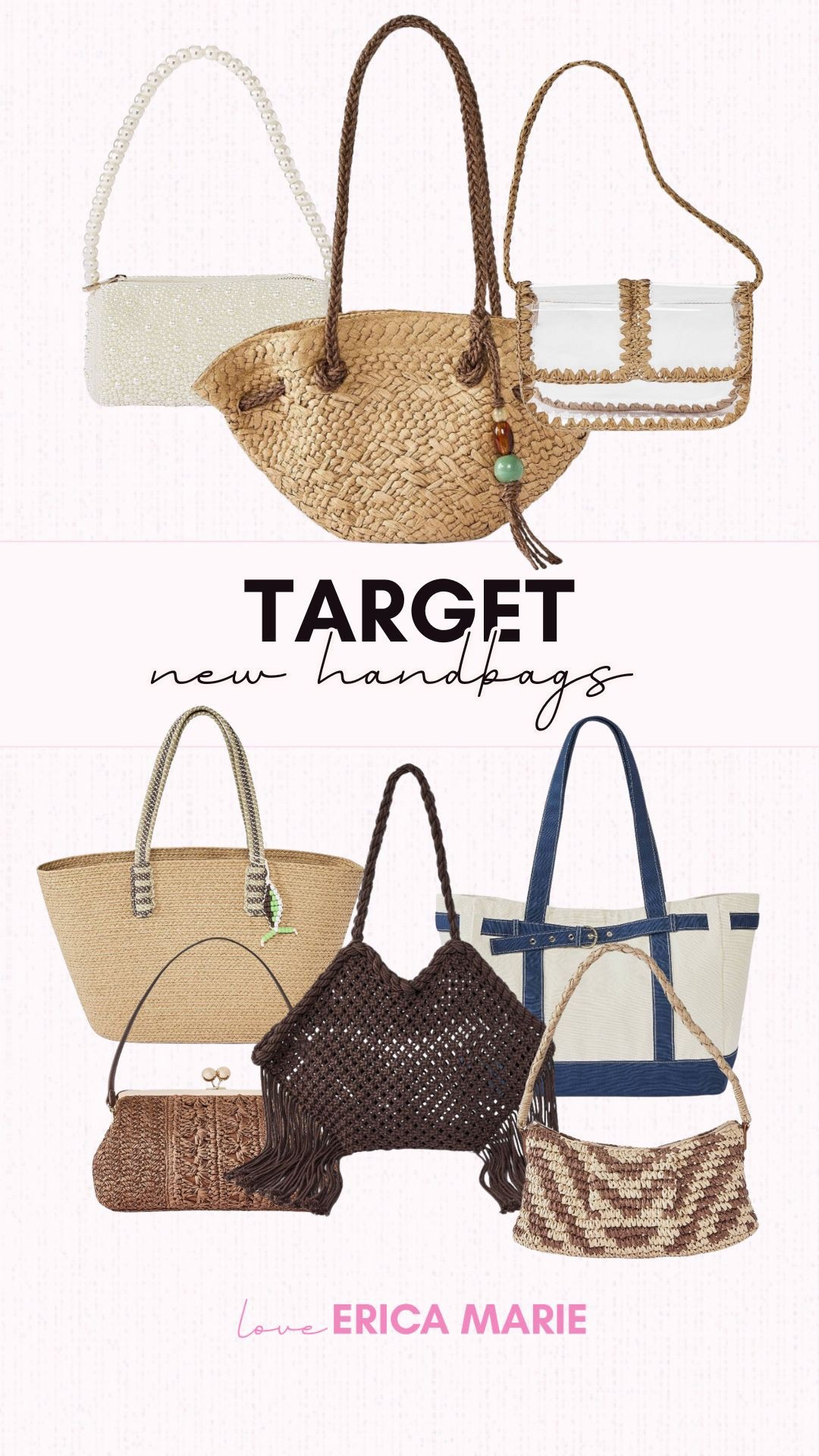 Target spring bags are having a moment, and these are so cute! The brown fringe one would be perfect for a country concert (that does not require stadium bags) and I love that many of these have tons of space for all the things! 
Tote bag, ocean themed bag, natural tone handbag

#LTKOver40 #LTKSeasonal #LTKSaleAlert