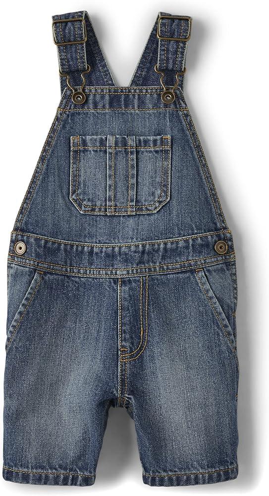 The Children's Place baby-boys And Toddler Denim Short Overall | Amazon (US)