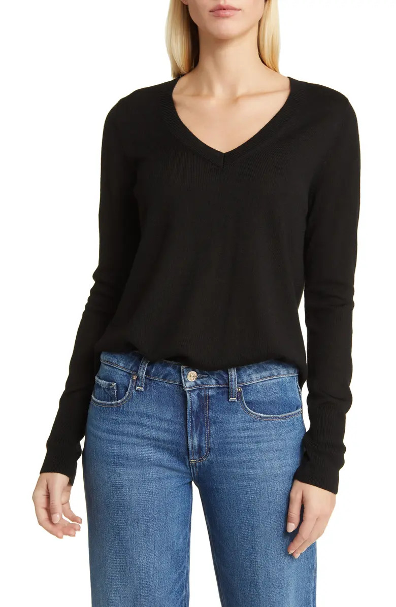 Wool Blend V-Neck Sweater | Nordstrom