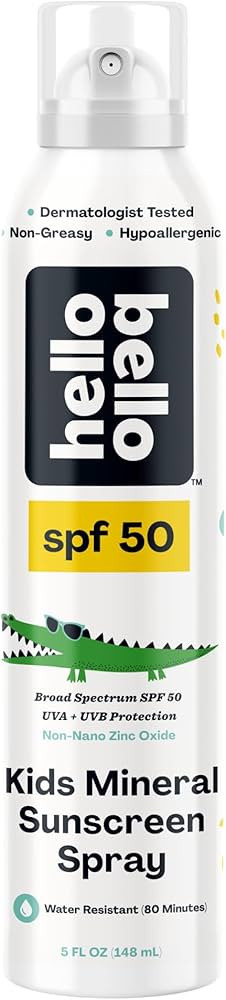 Hello Bello SPF 50 Kids Mineral Sunscreen Spray, Hypoallergenic Broad Spectrum UVA and UVB Protec... | Amazon (US)