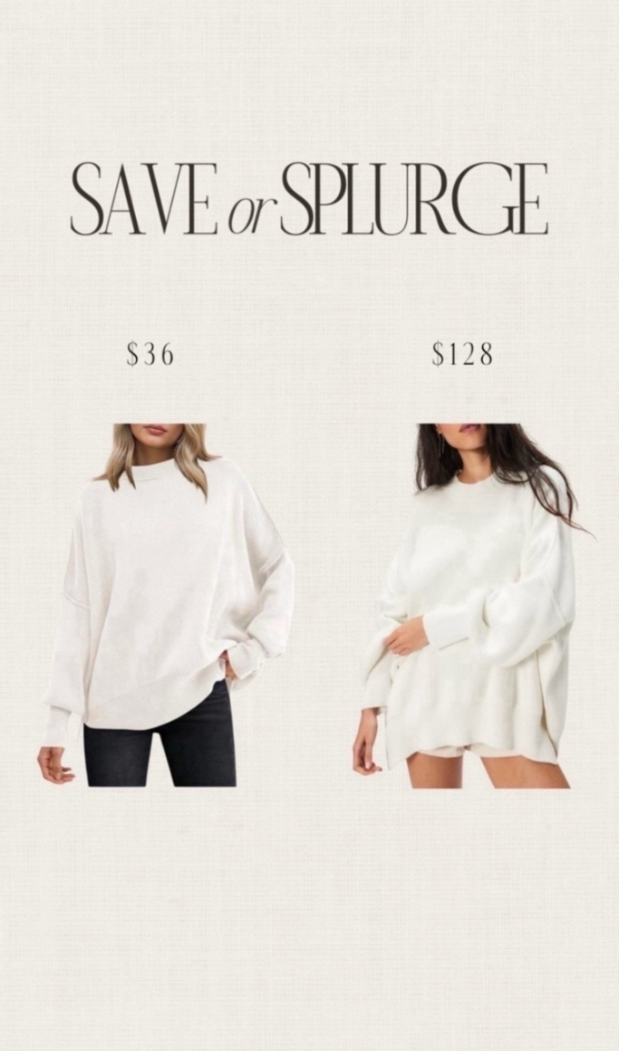 Save or splurge! 👏🏼 The splurge version is on of my most repurchased items this past year. The quality is so good and it comes in many colors. #stylinbyaylin #aylin #amazonfinds

#LTKgrwm #LTKootd #LTKSeasonal