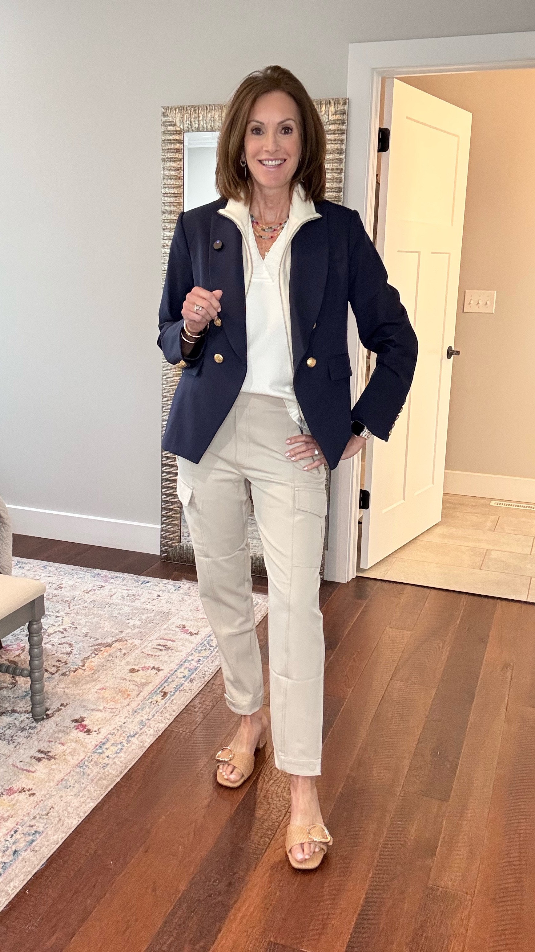 Don’t hesitate! 

30% Friends and Family sale doesn’t last forever!

Most everything this brand sells is available in petite/regular/Tall🙌

Cargo - 8 Reg
Navy Straight - 6 Reg (sized down because they run big)
Lightweight Pants - 8 Tall

Tee - Large Tall exchanging for medium tall

Blazer - L 
Insert - L 

Vest - M
Denim jacket - L

Jewelry 30% off for a limited time 

Sneakers - TTS
Raffia sandals - run small. Use code : Annie20 on both 

#LTKWatchNow #LTKStyleTip #LTKTravel