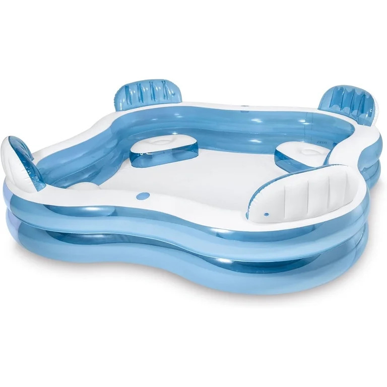 Family Swimming Pool, Inflatable Large Swim Center with 4 Built-in Seats for Children Adults, Thi... | Walmart (US)