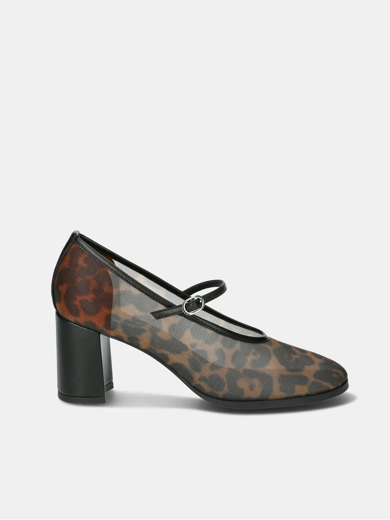 Scoop Women's Mesh Mary Jane Block Heel Pumps - Walmart.com | Walmart (US)
