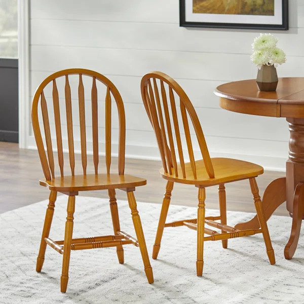 Gennevilliers Solid Wood Windsor Back Side Chair (Set of 2) | Wayfair North America