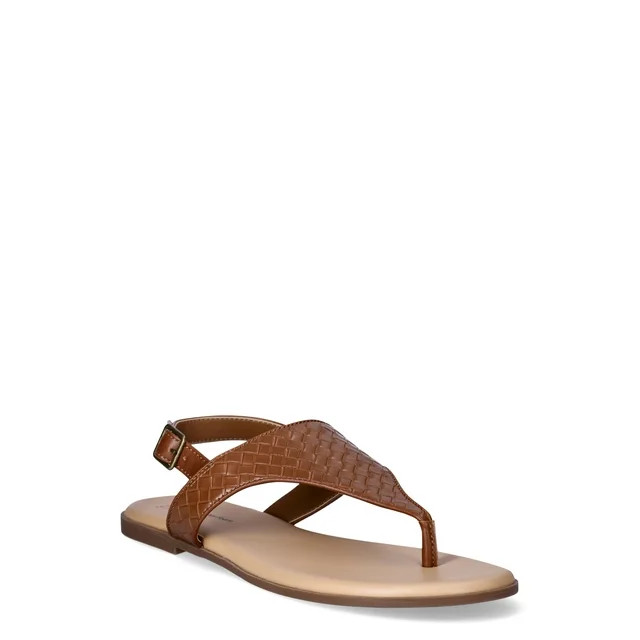 Time and Tru Women’s Core Thong Sandals, Wide Width Available - Walmart.com | Walmart (US)