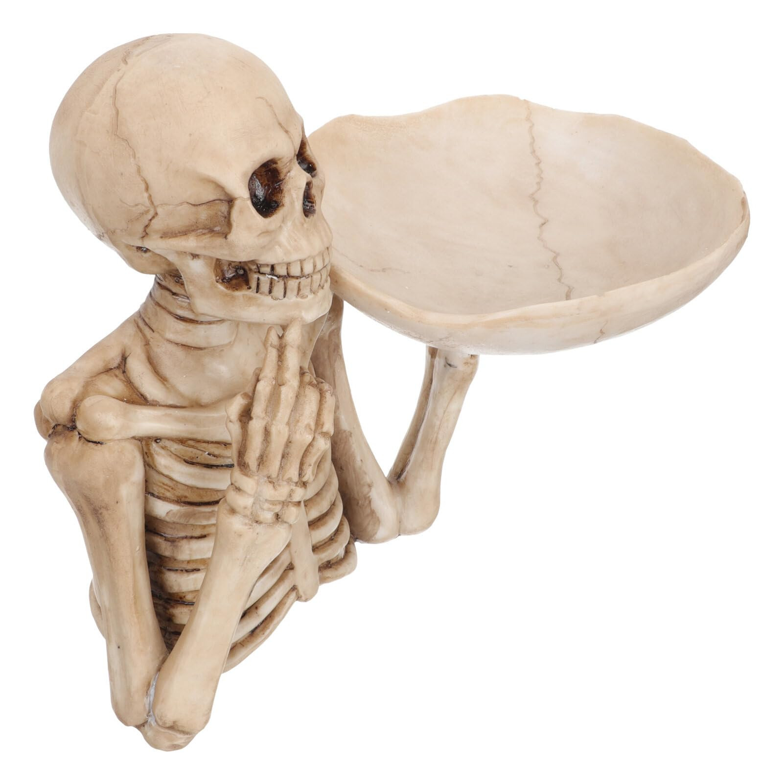 Skeleton Candy Dish Skull Head Halloween Decoration Halloween Bowl Snack Tray Home Desk Decoratio... | Amazon (US)