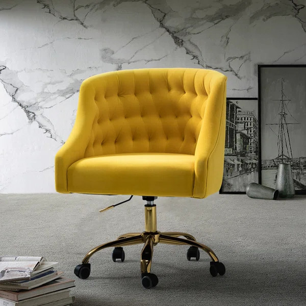 Louise Velvet Hand-Curated Task Chair | Wayfair North America