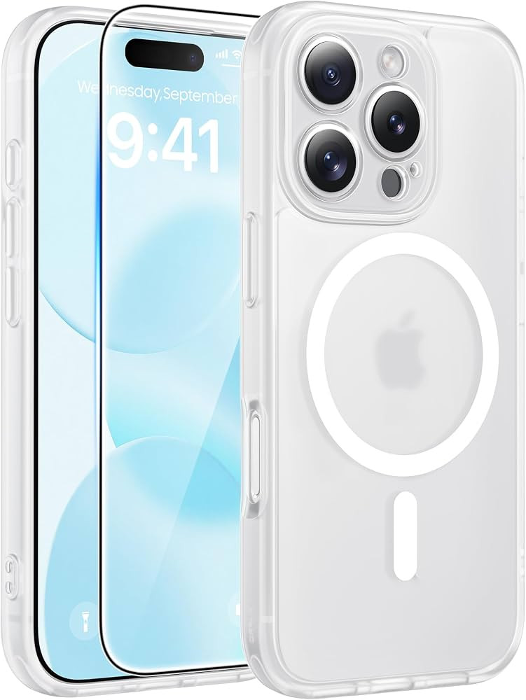 FNTCASE for iPhone 16 Pro Max Case: [Compatible with Magsafe] Translucent Matte Cases with [Full ... | Amazon (US)