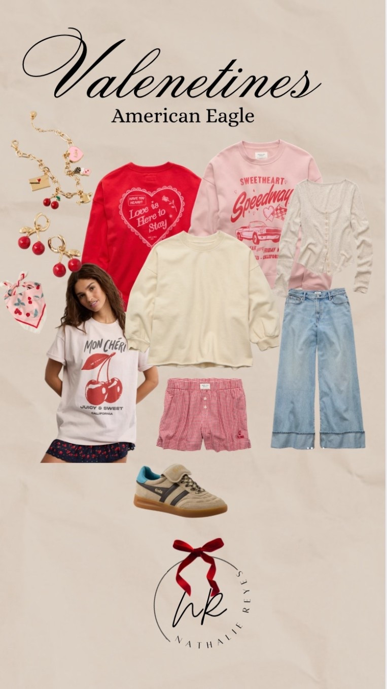 American Eagle Valentine’s Drop is sooo cute 🥰 ✨💓 #ae #american Eagle #valentinesday

#LTKSeasonal #LTKmomlife #LTKSaleAlert