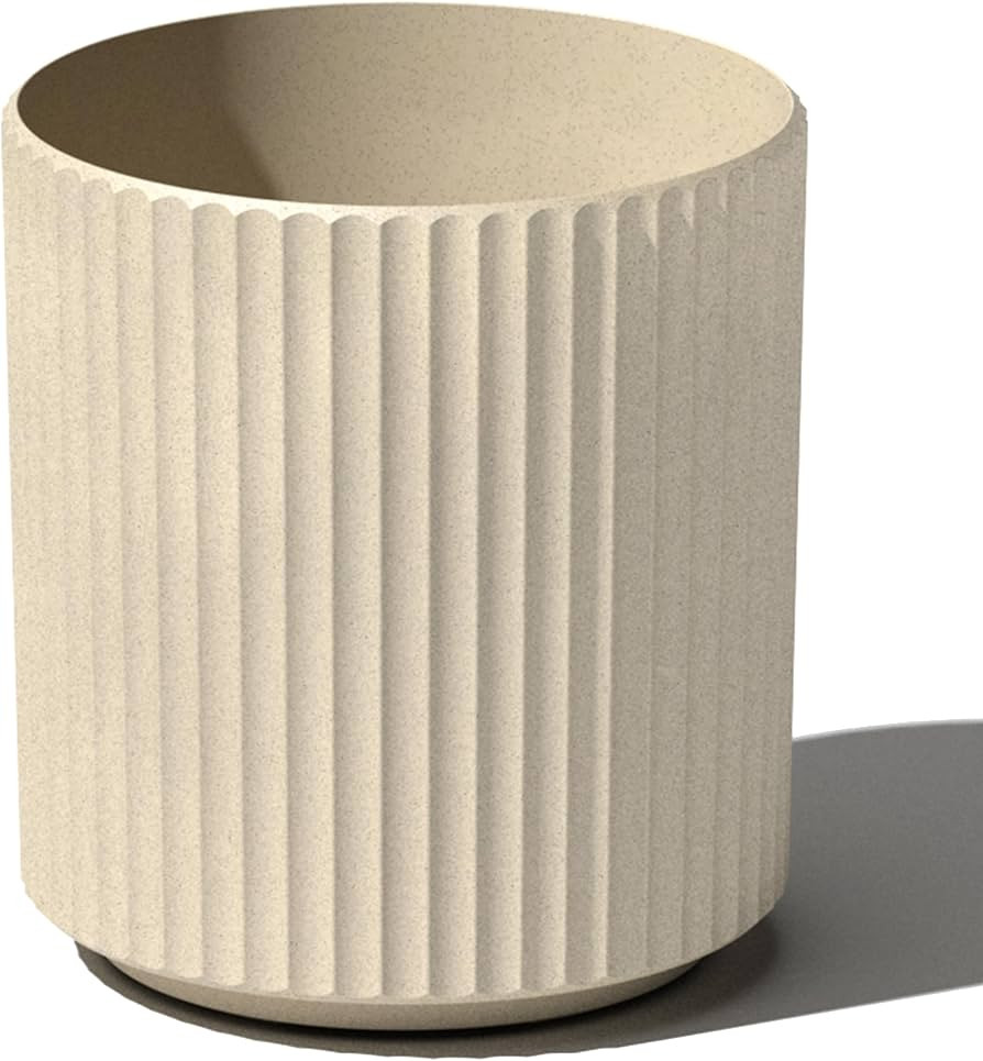 Veradek Demi Series Round Planter for Porch, Patio, Backyard | Durable Plastic-Concrete Material ... | Amazon (US)