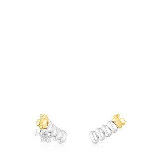 Silver and silver vermeil Virtual Garden Climber earrings | TOUS USA