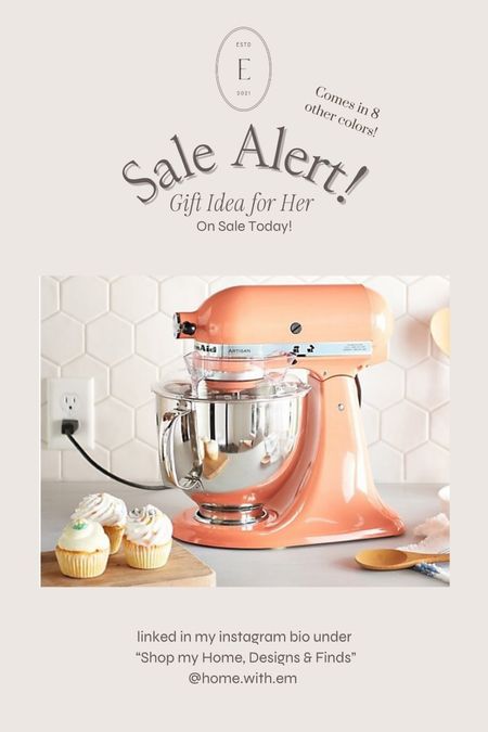 The kitchen aid is the perfect Christmas gift idea for her or the cook in the your life & it is on sale today!! 

Chances are your grammy had one, your mom had one, and now... it's your turn. There's a reason why this iconic kitchen tool has been the staple of bakers for generations -- because it does so much more than just mix up your fave recipes. A KitchenAid stand mixer creates lifelong memories.

That piled-high plate of freshly baked chocolate chip cookies waiting for you after one long, cold (and rainy) soccer practice? Made by Grammy with a KitchenAid.

Those (failed) brownies you had to bake to pass Home Ec class (and your mom secretly rebaked)? KitchenAid.

Aunt Betty's delicious, homemade four-tier buttercream-frosted wedding cake (with fruit fillings!) that barely made it to your sister's reception? Uh huh. KitchenAid!

Impressing friends, family, or coworkers with your holiday sweet treats or savory sides is easy when KitchenAid does the work. With the 5-qt Artisan stand mixer (and plenty of accessories like a pouring shield to keep splashes sidelined and flour flurries to a minimum), whipping up big batches for holiday exchanges and parties -- or small batches just for the fam -- is so easy peasy. And with 10 speeds for nearly any task, it'll get those classroom-mom cupcakes done lickety split (before your kiddos lick the beaters)

#LTKHoliday #LTKfamily #LTKhome