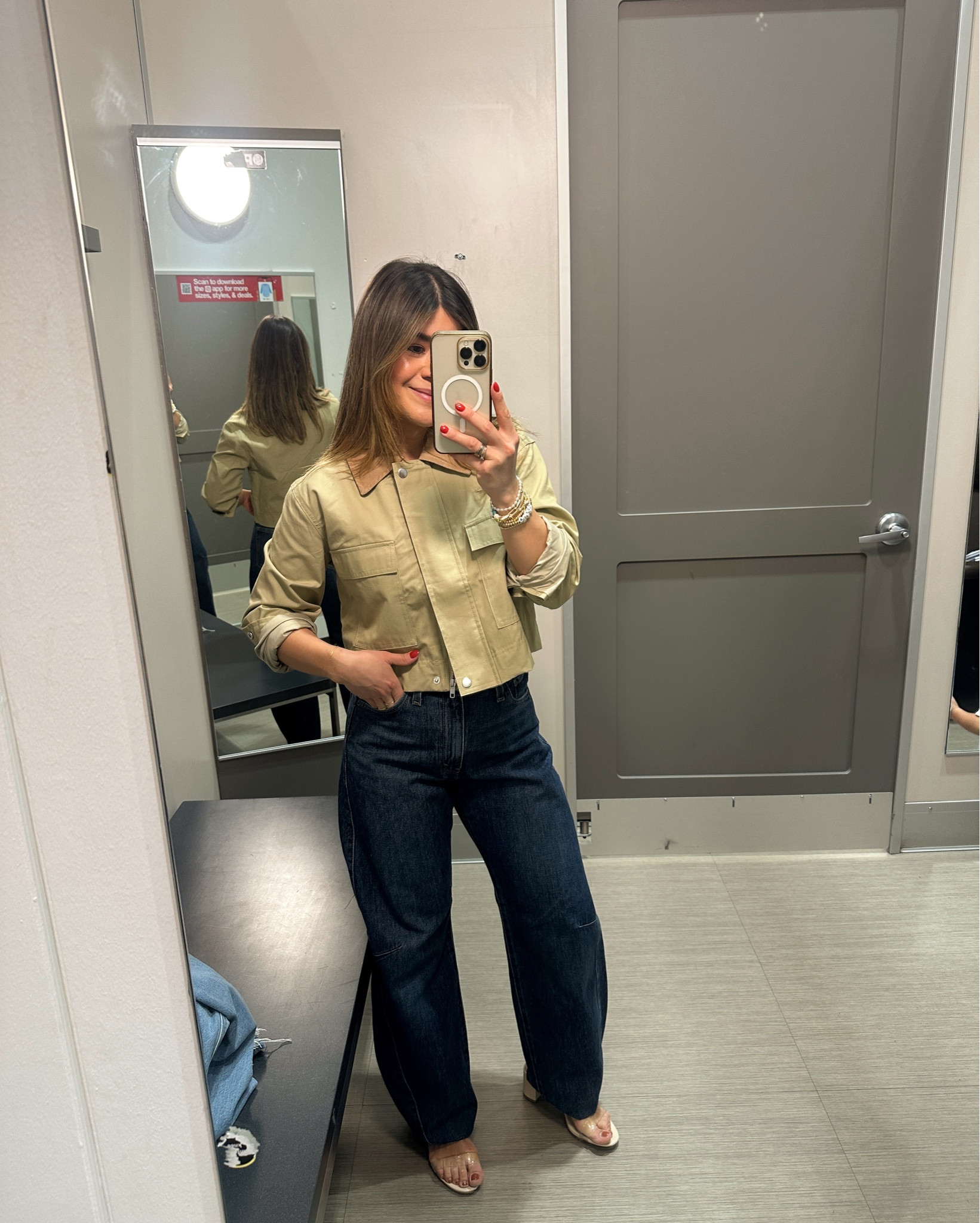 The cutest cropped jacket under $50!
It runs small, make sure to size one up! 
Jacket size small
Jeans size 25

#LTKSeasonal #LTKPetite #LTKootd