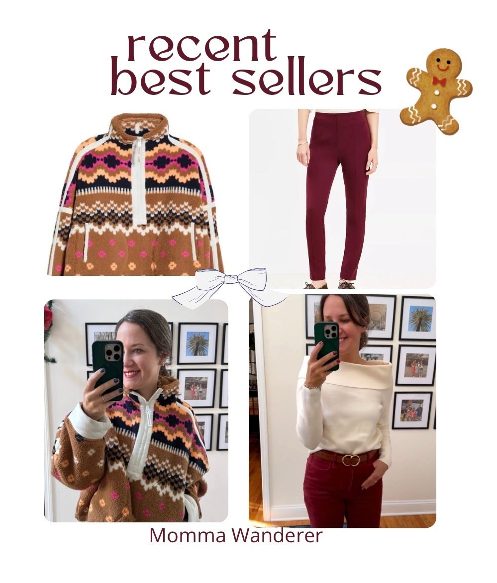 Recent best sellers, Free People high pile fleece and Loft burgundy pants! Both great pieces for a winter wardrobe. 

#LTKSeasonal #LTKOver40