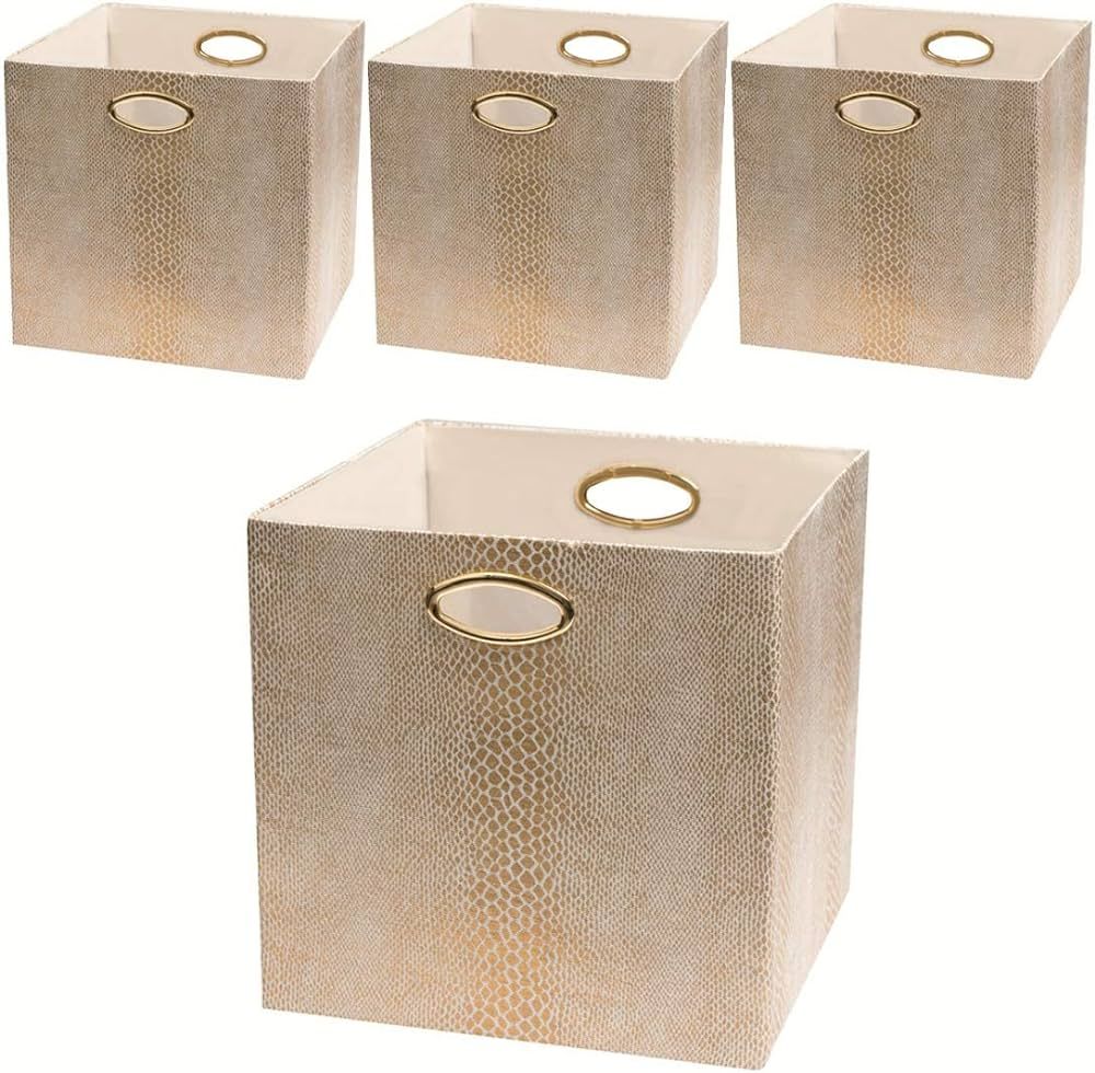 Posprica Storage Bins, Storage Cubes,13×13 Fabric Drawers Organizer Basket Boxes Containers (13... | Amazon (US)