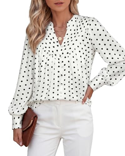 BTFBM Womens Tops Dressy Casual Spring 2026 Boho Floral V Neck Long Sleeve Half Button Down Shirt... | Amazon (US)