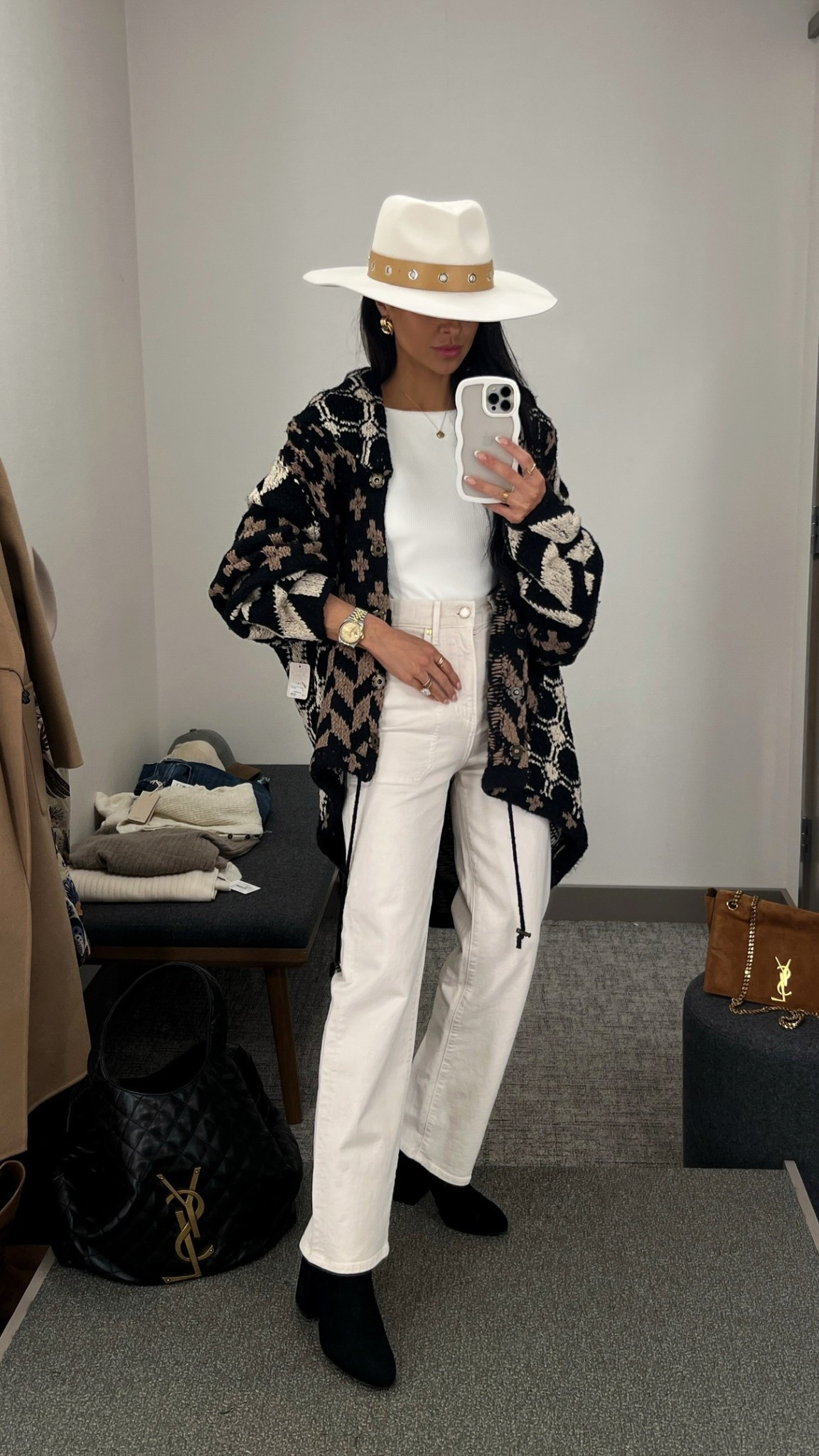 Nordstrom anniversary sale 2025
Fall outfit ideas 
Free people oversized cardigan wearing an XS
Veronica beard ivory jeans - wearing a 23
Nordstrom wool hat
Stuart Weitzman suede booties run tts
#nordstrom #nsale 

#LTKSeasonal #LTKStyleTip #LTKSaleAlert