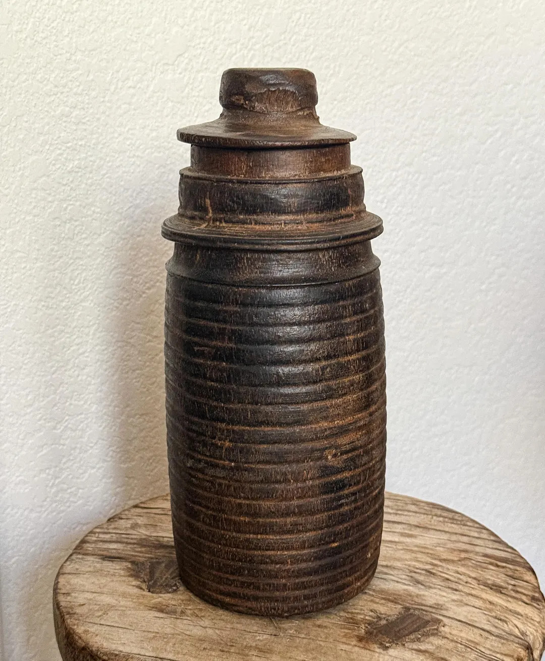 Antique Wooden Spice Pot | Hand Turned Primitive Vessel - Etsy | Etsy (Global)