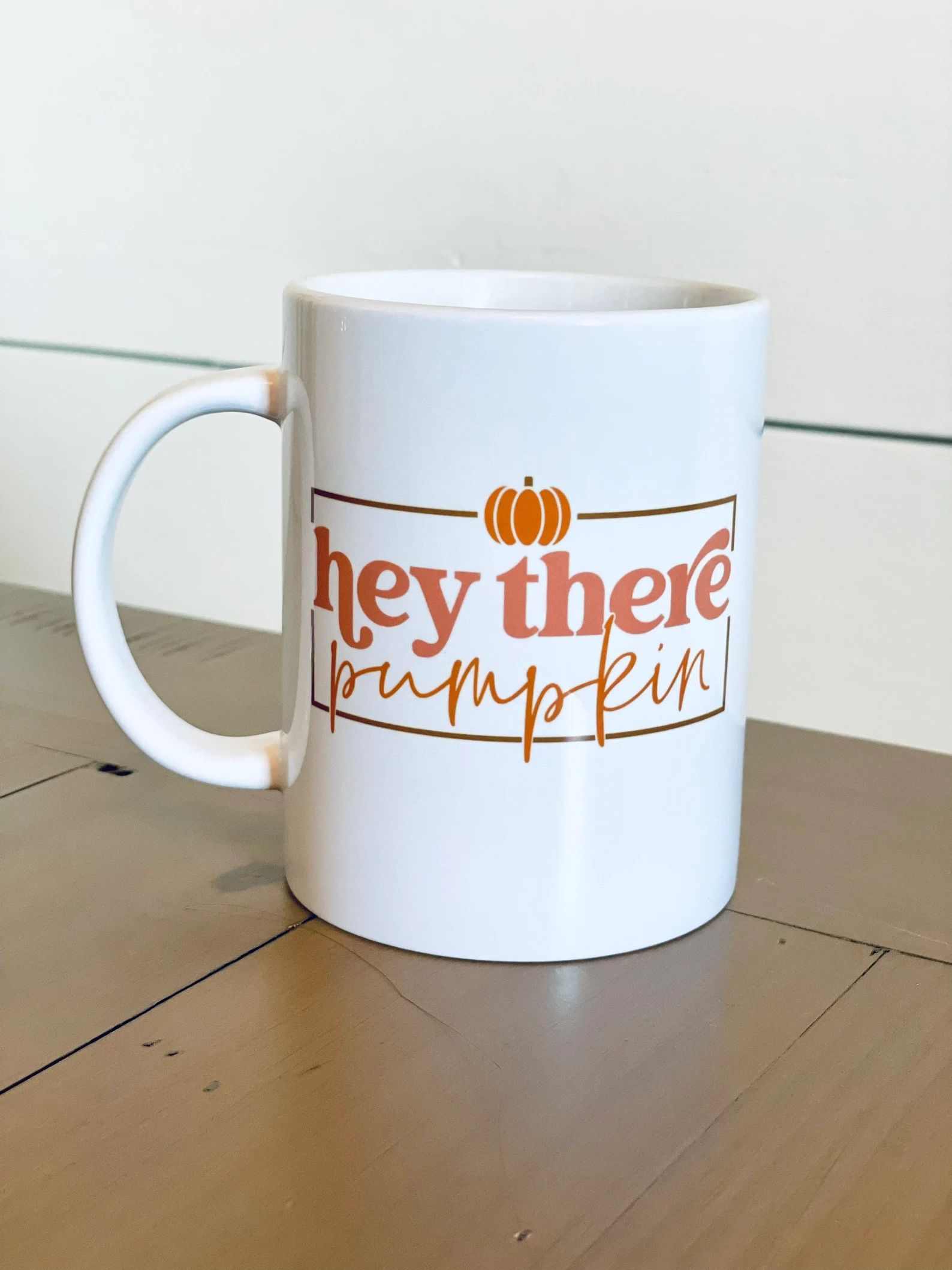 Hey there pumpkin mug  pumpkin mug  fall mug fall | Etsy | Etsy (US)