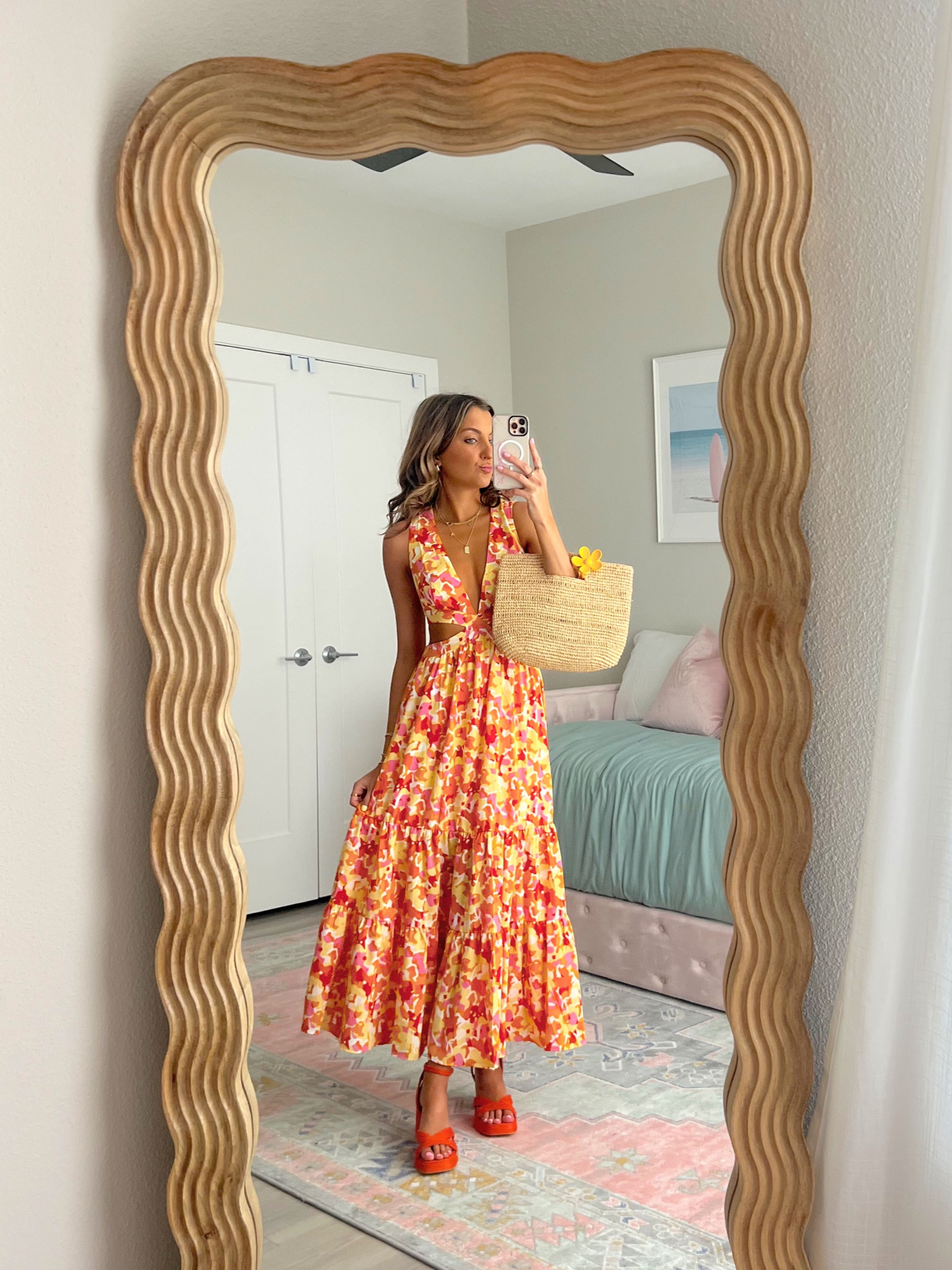 vacation outfit idea! code MCKENZ10 for 10% off of Fortunate one outfits 🌴💗 would make such a cute Easter dress 