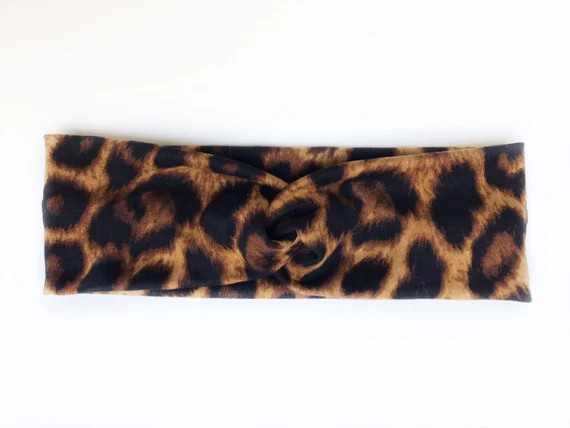 Classic Cheetah Turban/Twist Headband | Etsy (US)