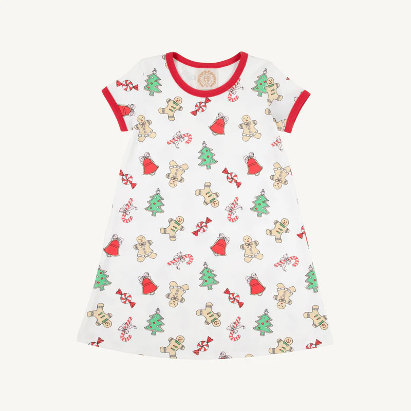 Polly Play Dress - Sugar Plum with Richmond Red | The Beaufort Bonnet Company