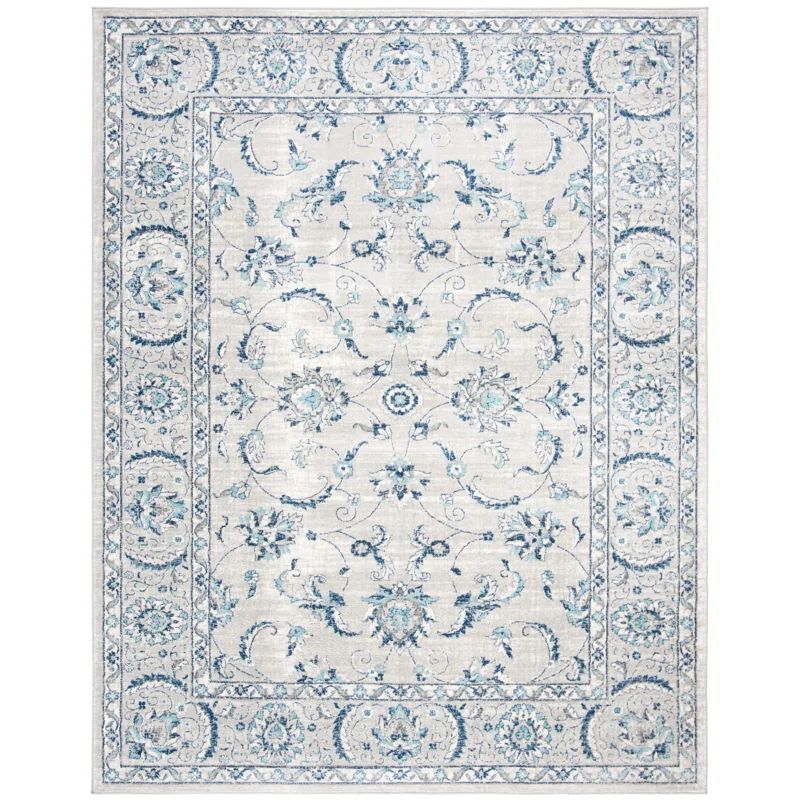 Llana Oriental Light Gray / Blue Area Rug | Wayfair North America