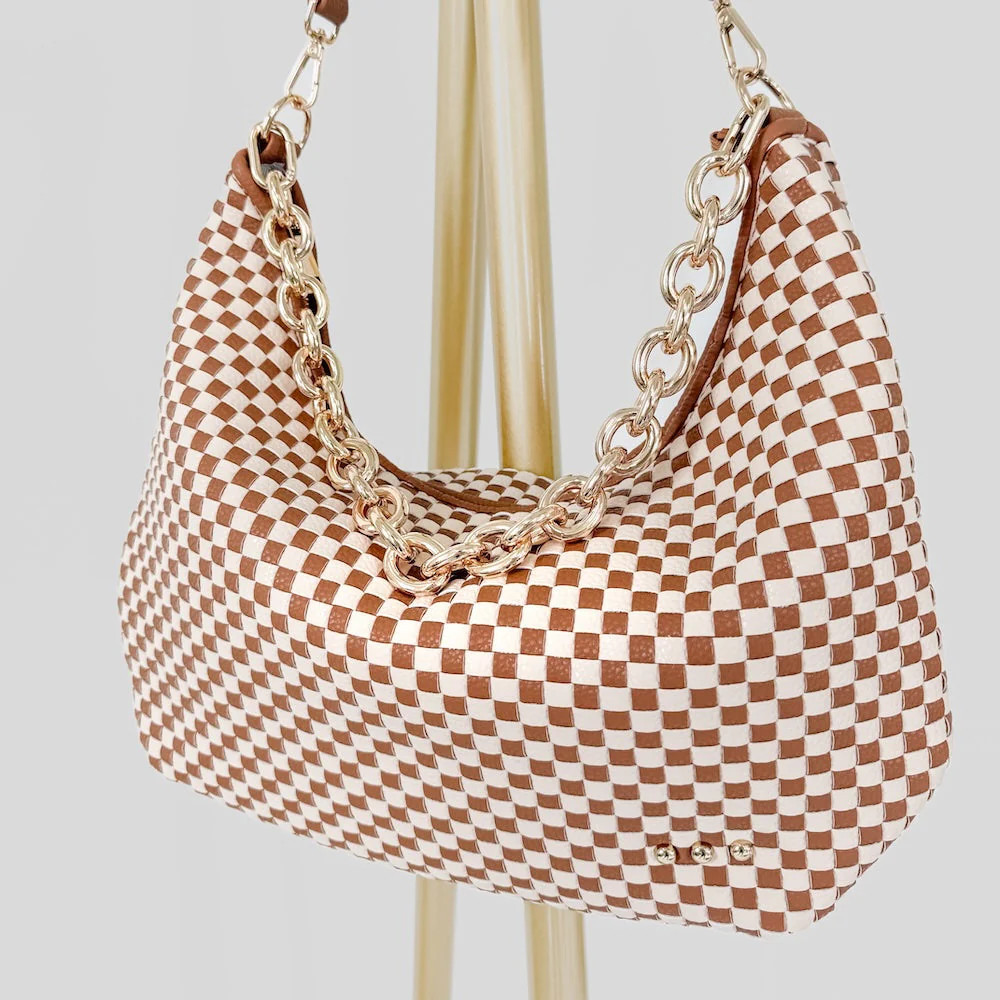 Sienna Slouchy Woven Shoulder Bag | Pretty Simple