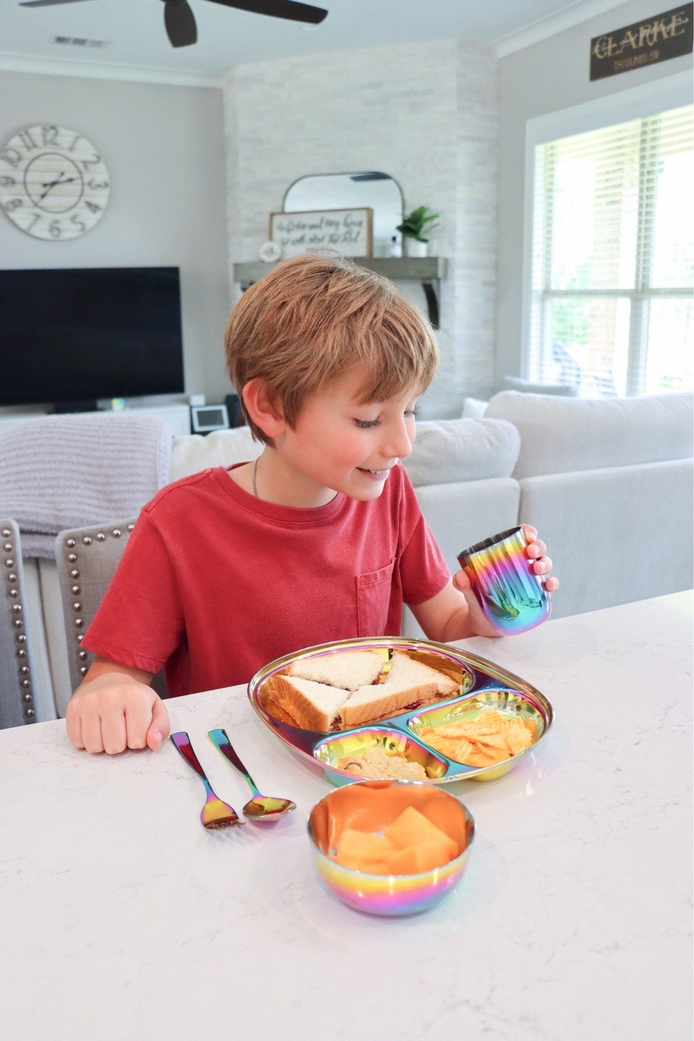 20% off!! Easy summer lunches don't have to be complicated ☀️

This lunch took just a few minutes to put together, but the real excitement came when the kids saw their new rainbow @Ahimsahomeusa mindful mealtime sets 🌈 We loved our original stainless steel sets so much that I ordered four more, and they've quickly become a favorite around here.

I love that they're durable, easy to clean, and designed to grow with our family. Sometimes the simplest swaps end up being the ones you appreciate the most. 🤍

What's your go-to easy summer lunch for the kids?

#AhimsaHome #SummerLunchIdeas #MomLifeMadeSimple #KidsMealIdeas #FamilyLifestyle

#LTKmomlife #LTKSaleAlert #LTKKids