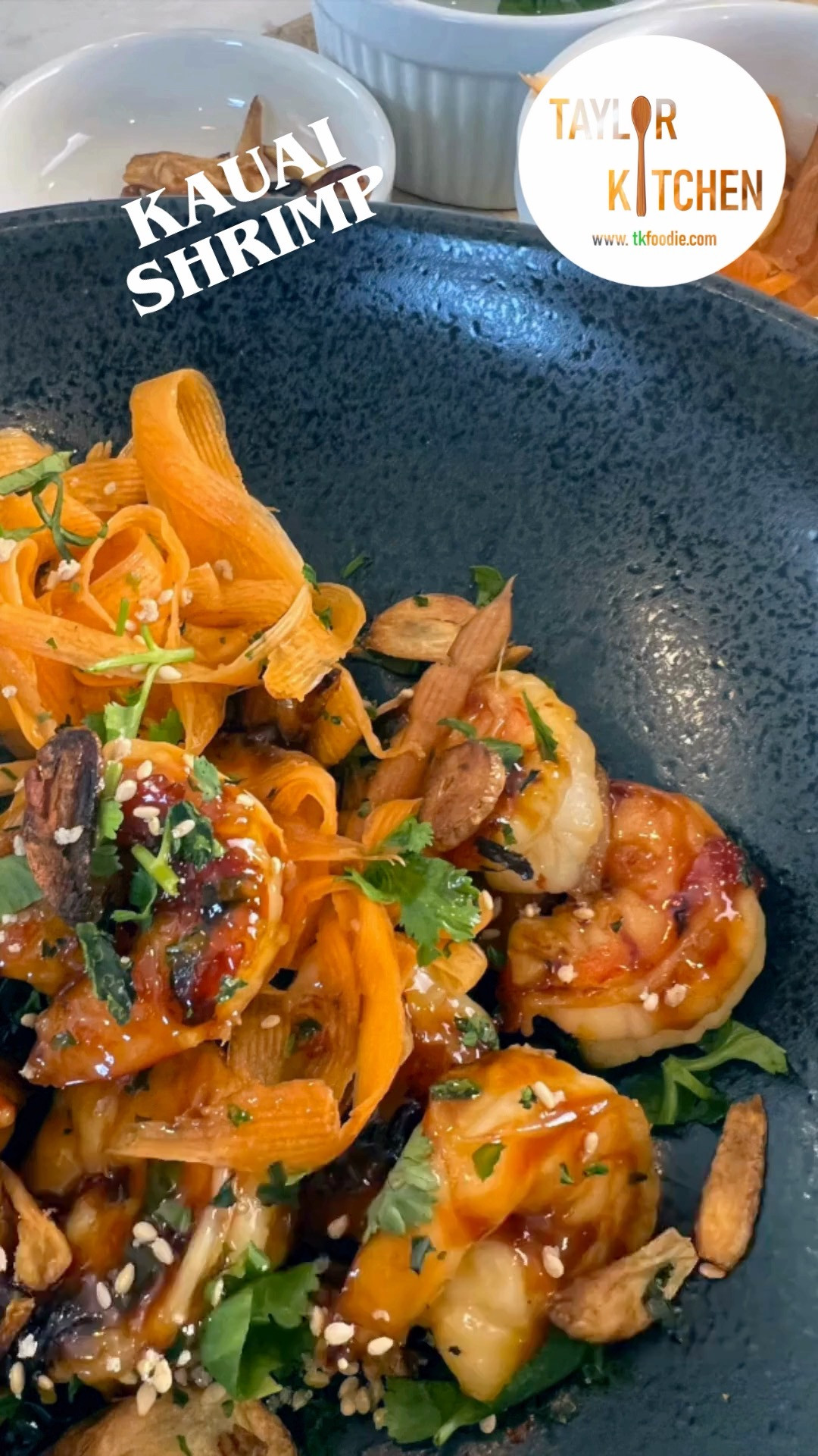 #easy dinner loading!  😉. This Kauai Shrimp 🍤  with its Hawaiian flavors will wow your family.  The sticky sweet, slightly spicy chili sauce is the clincher.
Check out the easy recipe here - https://www.taylorkitchen.net/recipes/chef-roy-yamaguchis-carmelized-kauai-shrimp

All the things to get you started in your own kitchen are here on my LTK 

 #LTKfoodie #LTKHome