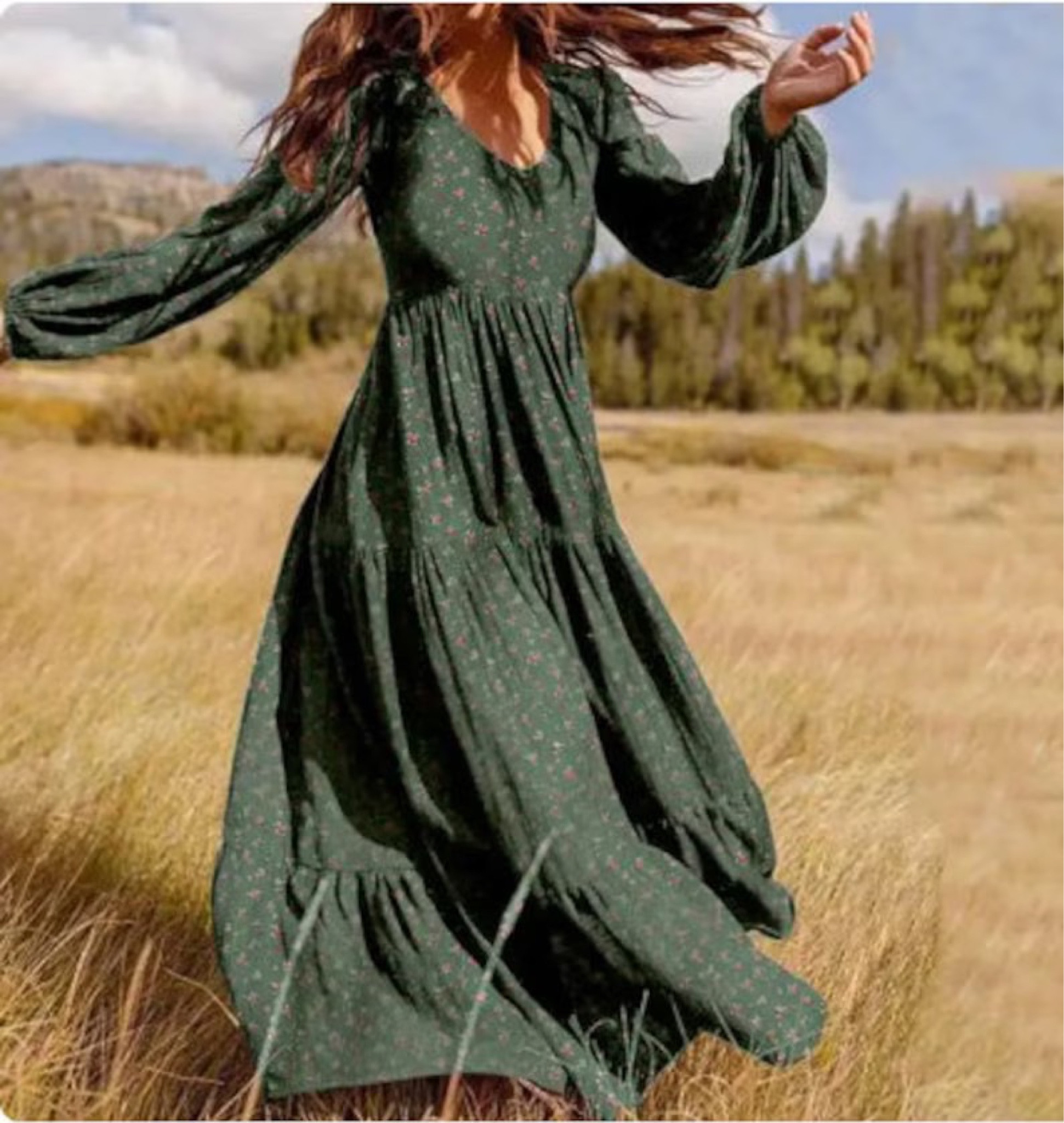 green emerald velvet dress Maxi Dress for Women Beach Vacation Casual Halter Dresses Boho Smocked Dress  for Womens Spring Break Outfits A Line Sleeveless Sundresses Summer Long  Party Wedding Guest Dress Army Green S at Amazon main image 0