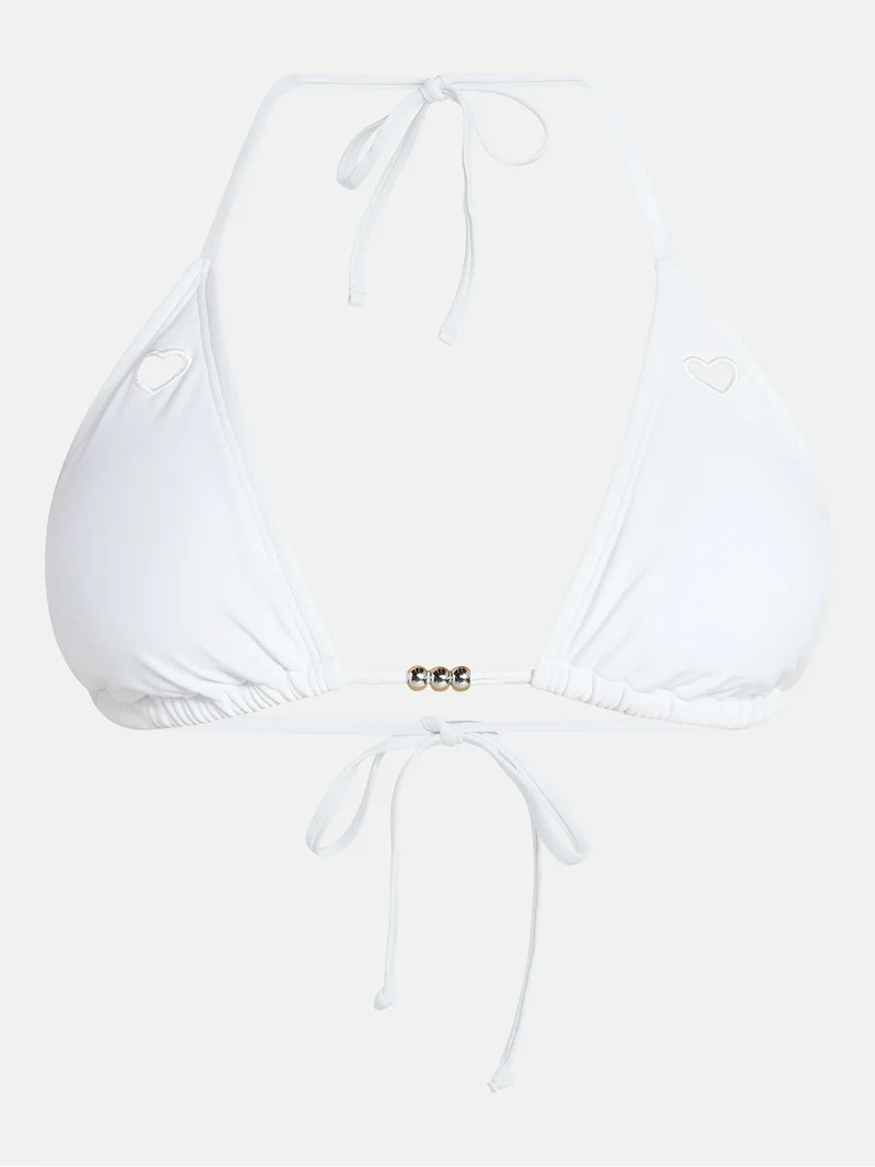 No Boundaries Stealing Hearts Triangle Bikini Top, Women's XXS-XXL | Walmart (US)