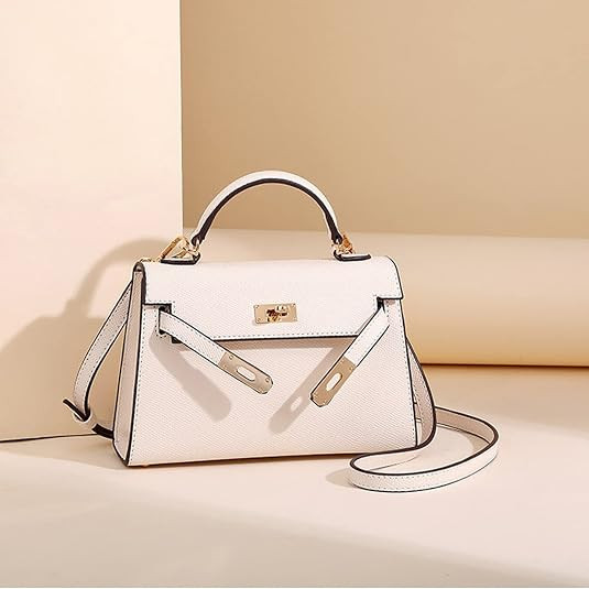Womens Mini Leather Satchel Bags 9 * 2.5 * 5.5in Shoulder Purses Top Handle Handbags Ladies Desig... | Amazon (US)