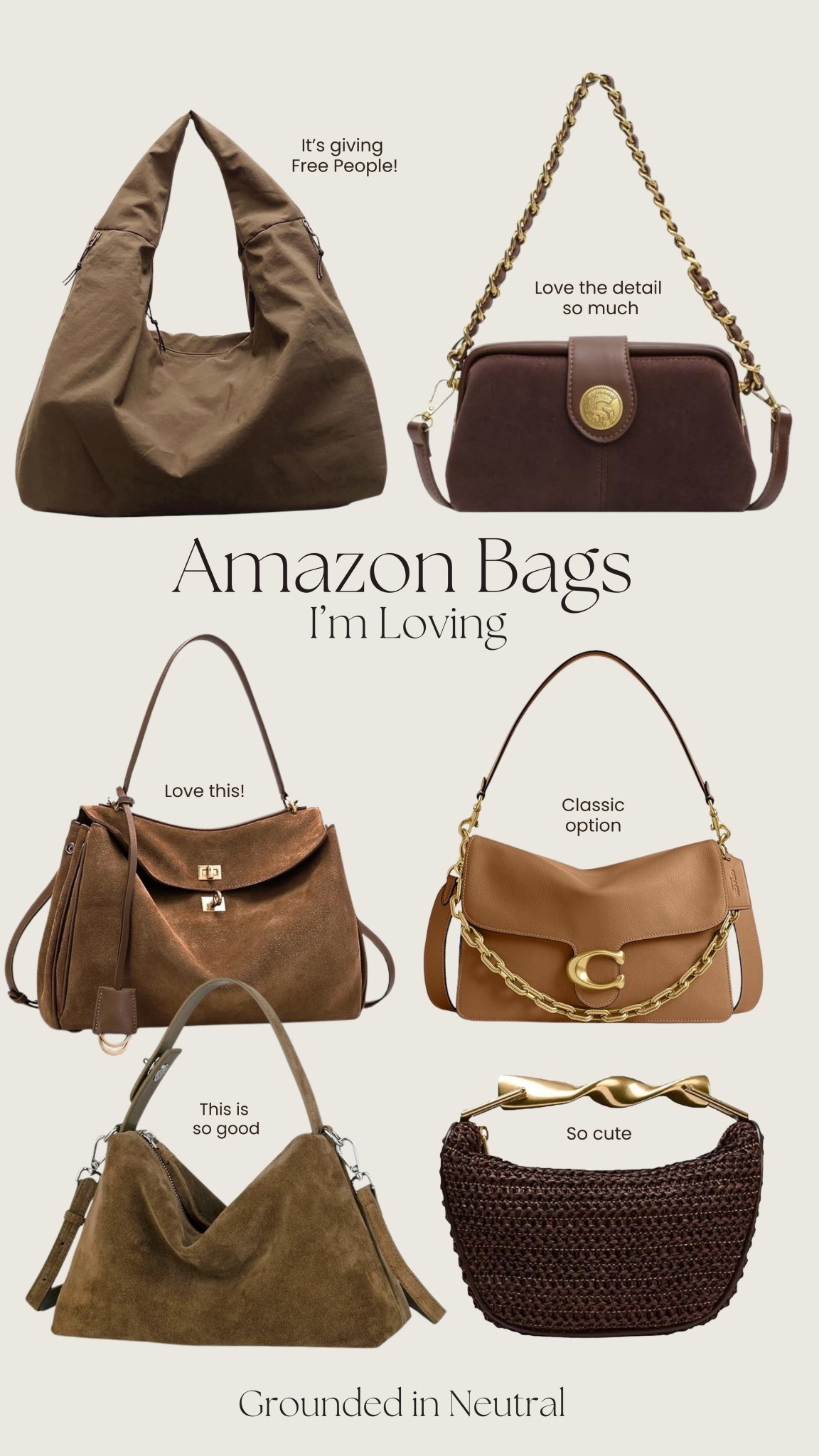 Amazon bags I’m loving ☕️🧸🤎

#LTKootd