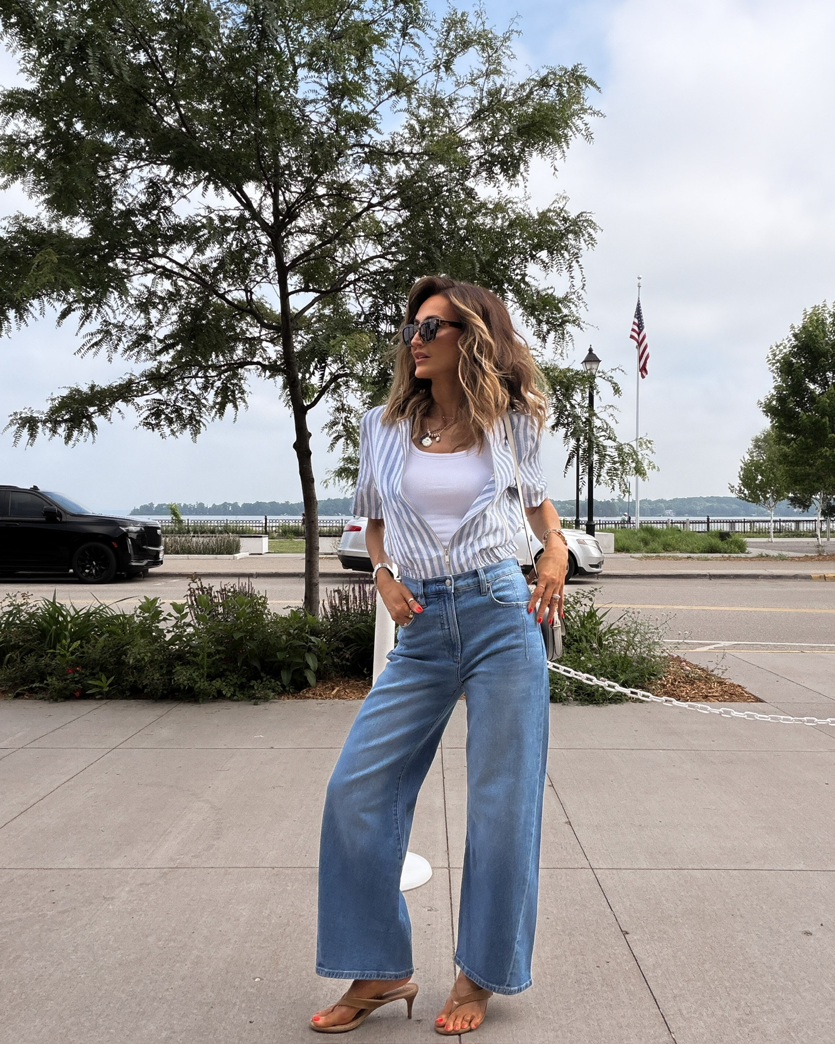 This little linen zip up is so beautiful for summer and makes the best layer for day to night!

#LTKSeasonal #LTKOver40 #LTKootd