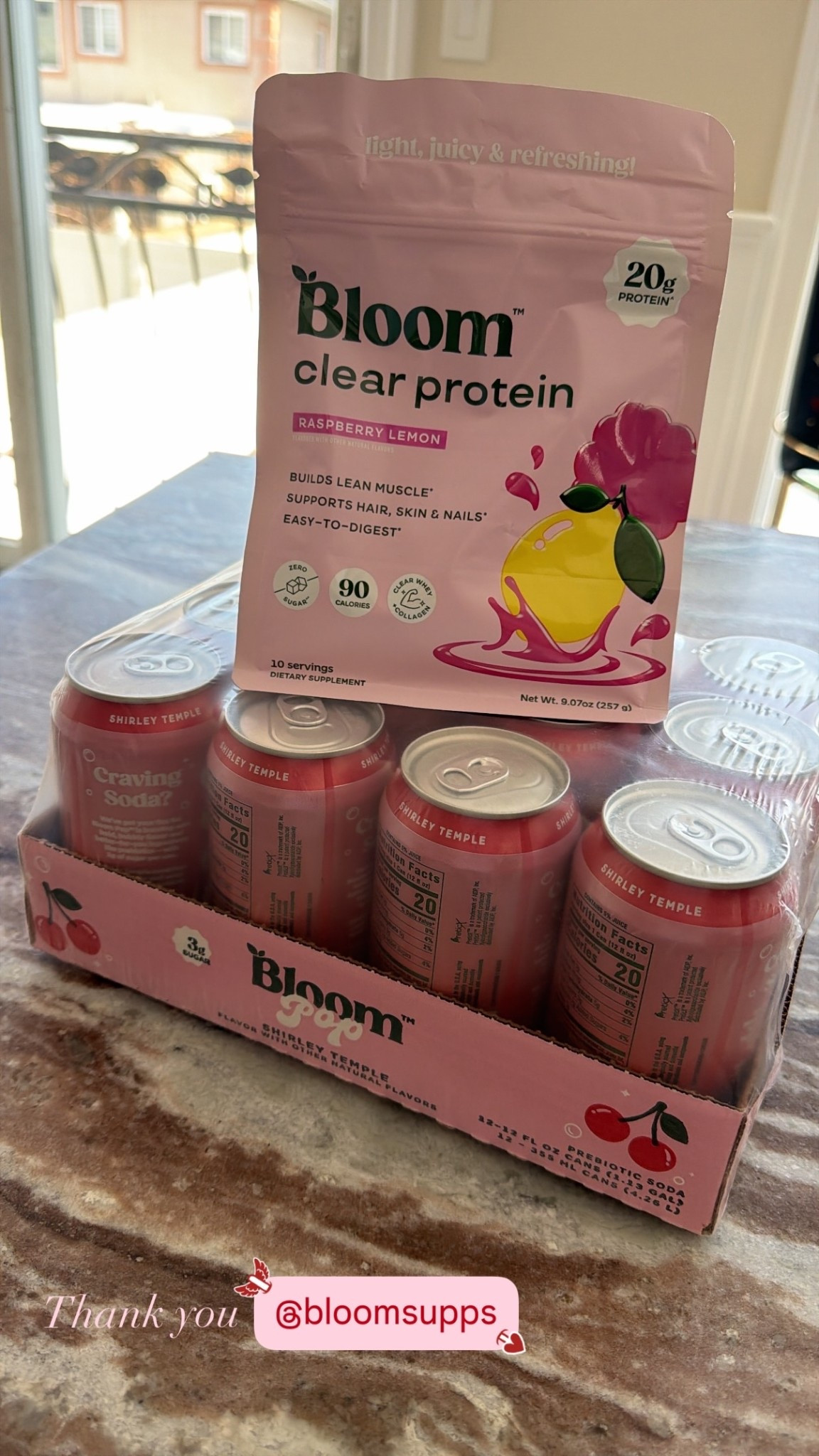 Thank you to Bloom 🩷💝 my favorite flavor is the Shirley temple and the strawberry cream !! But the other ones are also soooo good and refreshing ! 

#LTKValentine #LTKfoodie #LTKHome