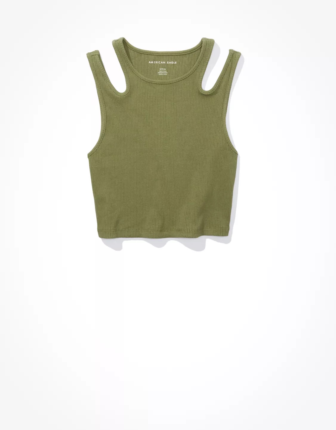 AE Shoulder Cutout Tank Top | American Eagle Outfitters (US & CA)