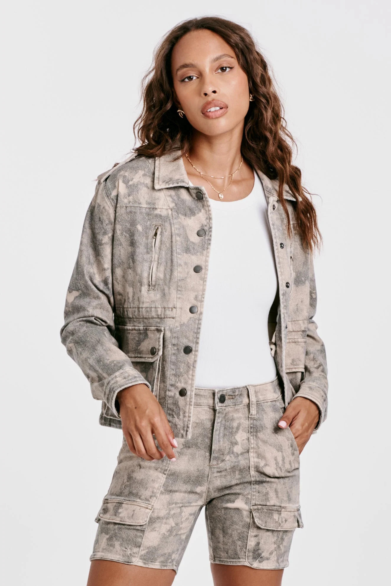 MIMI JACKET SPRING CAMO | Dear John Denim
