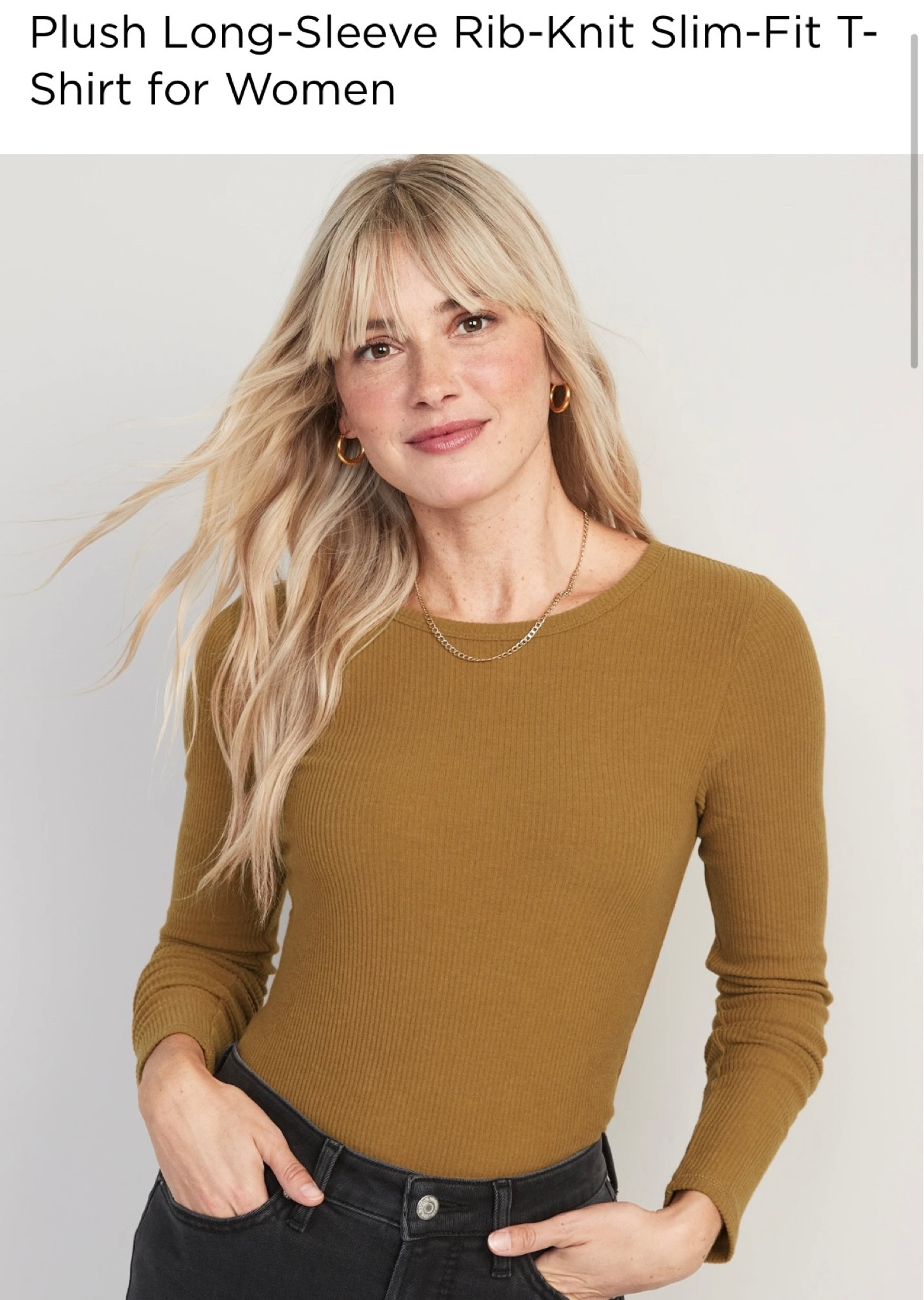 These ribbed long sleeve shirts from Old Navy are amazing! Perfect for layering 

#LTKstyletip #LTKHoliday #LTKSeasonal