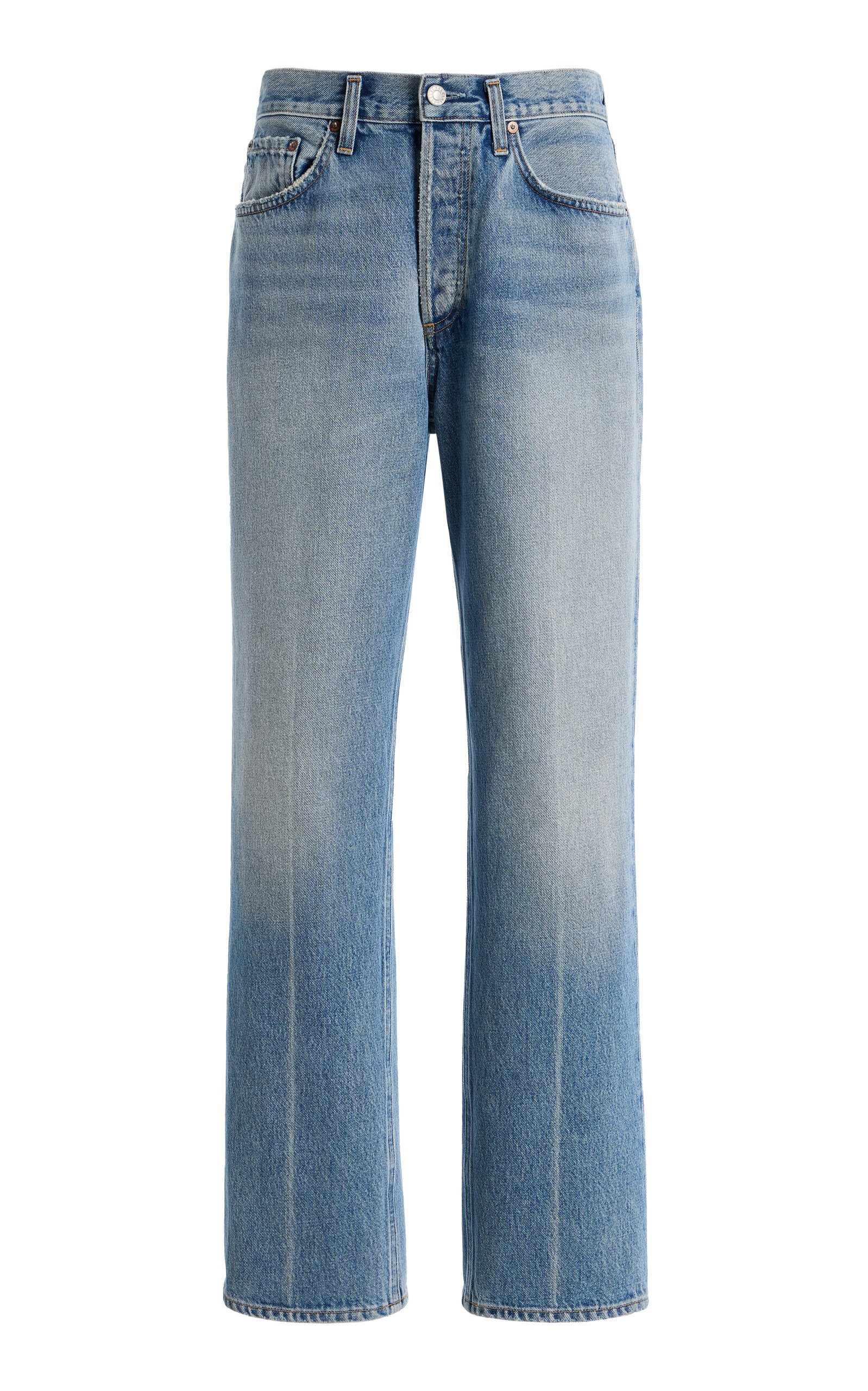 Agolde Lana Rigid Mid-Rise Straight-Leg Jeans - Moda Operandi | Moda Operandi (Global)